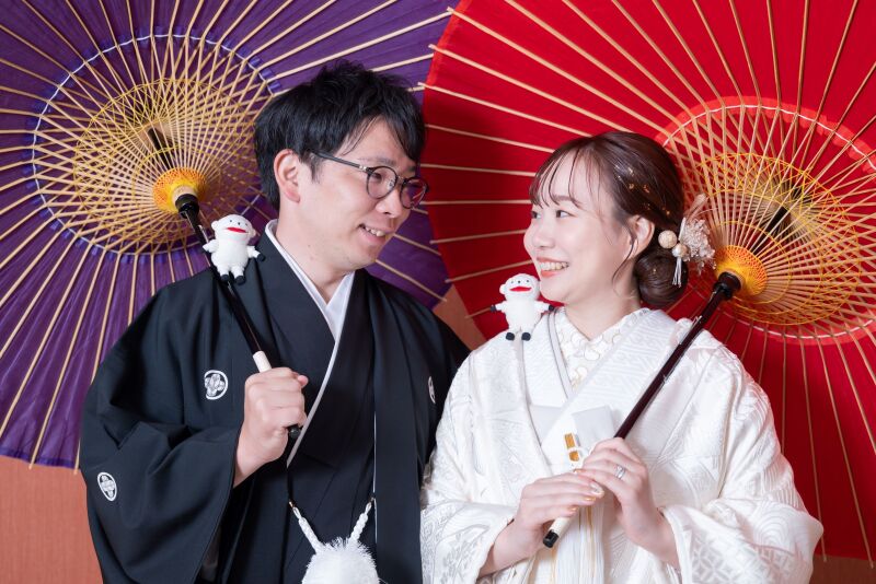 マスコットをちょこんと添えて☆