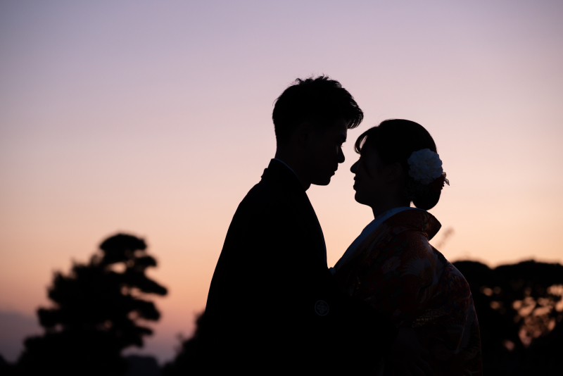 幻想的なシルエットショット♡