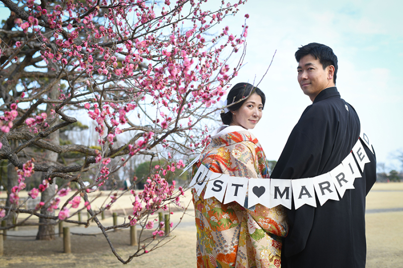 偕楽園梅林にて