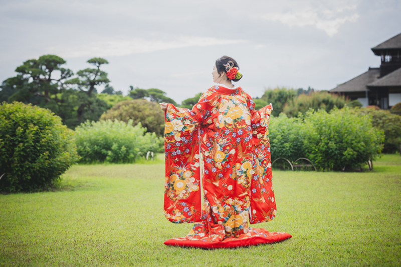 偕楽園見晴らし広場にて