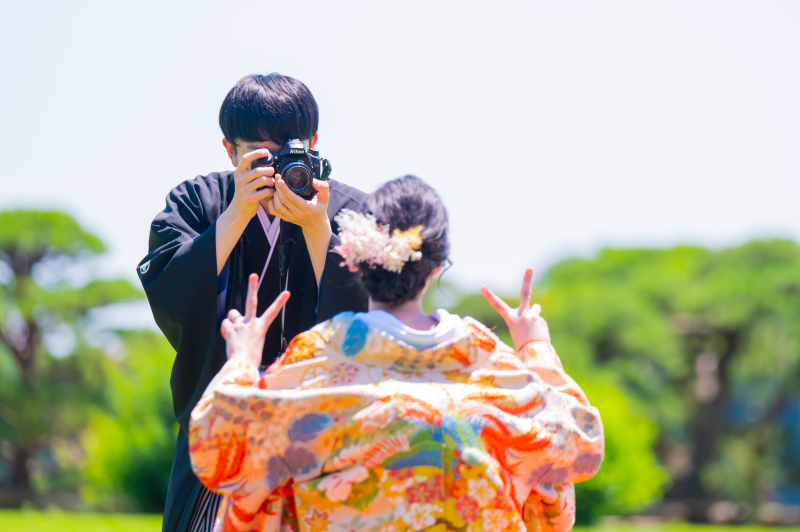 6月＊偕楽園でロケーション撮影＊快晴!!カメラがお好き♪