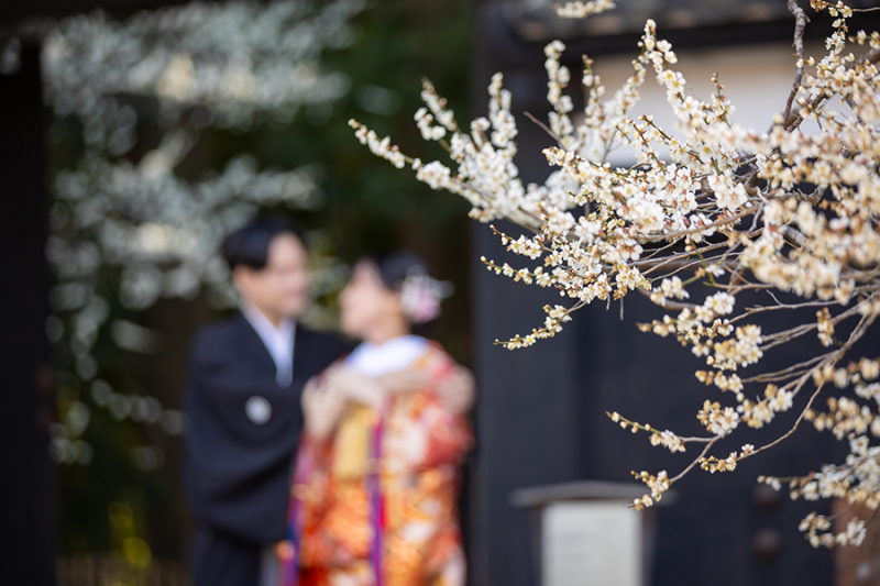 偕楽園表門にて