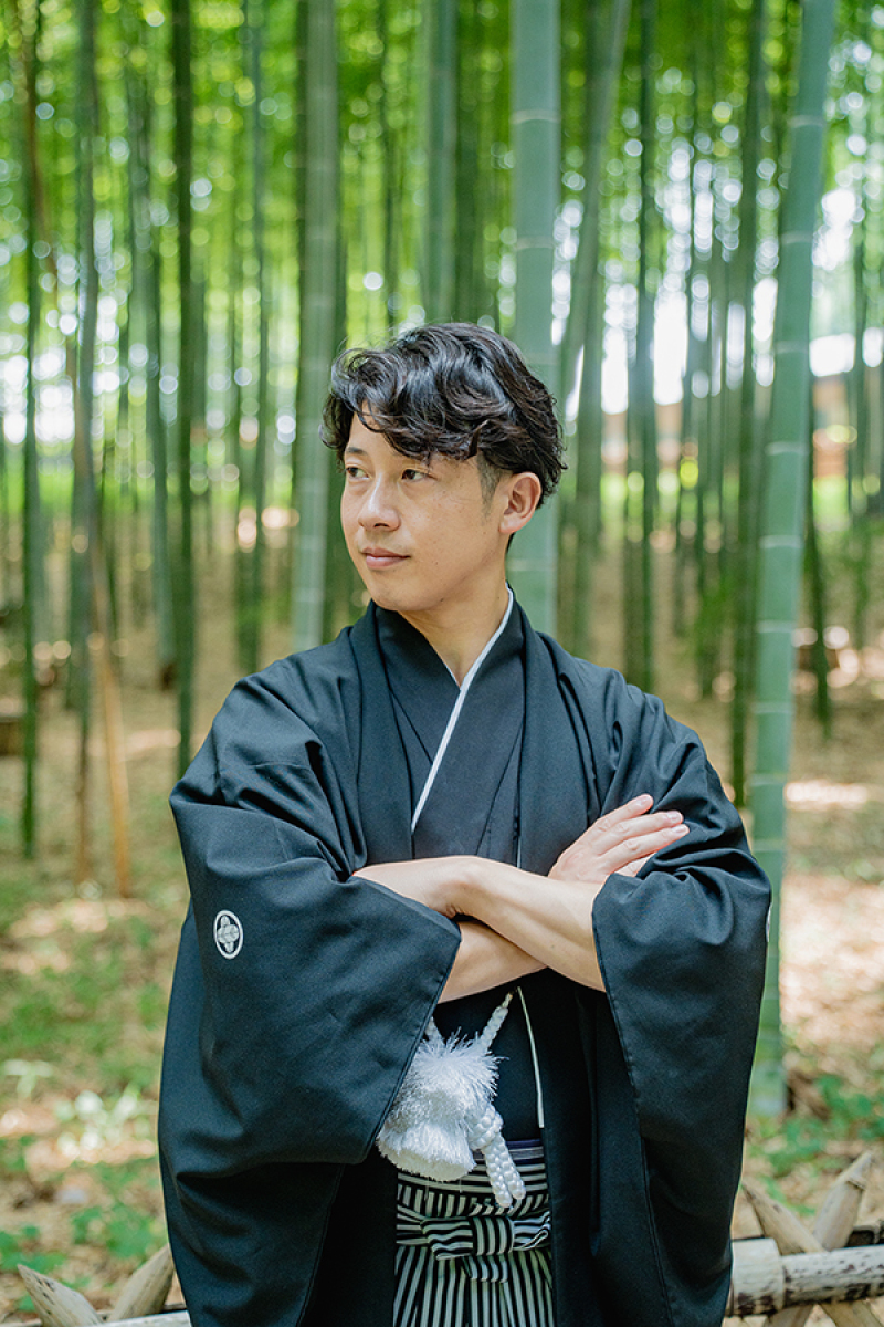 偕楽園竹林にて