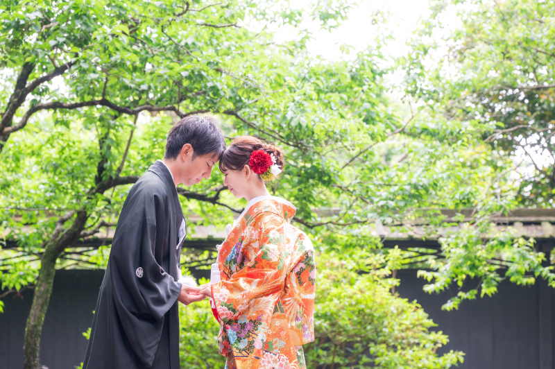 偕楽園好文亭わきにて