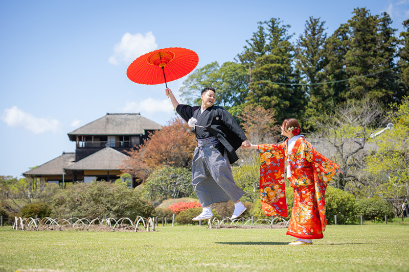 偕楽園にて