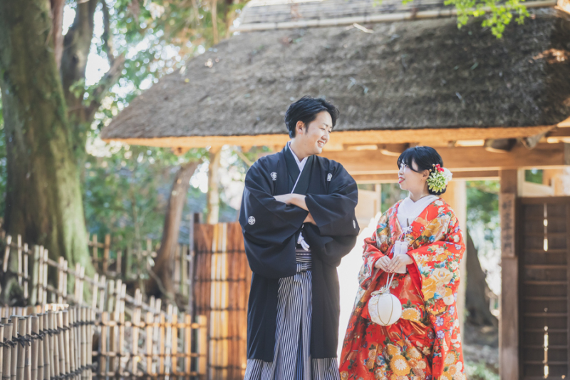 偕楽園好文亭中門にて