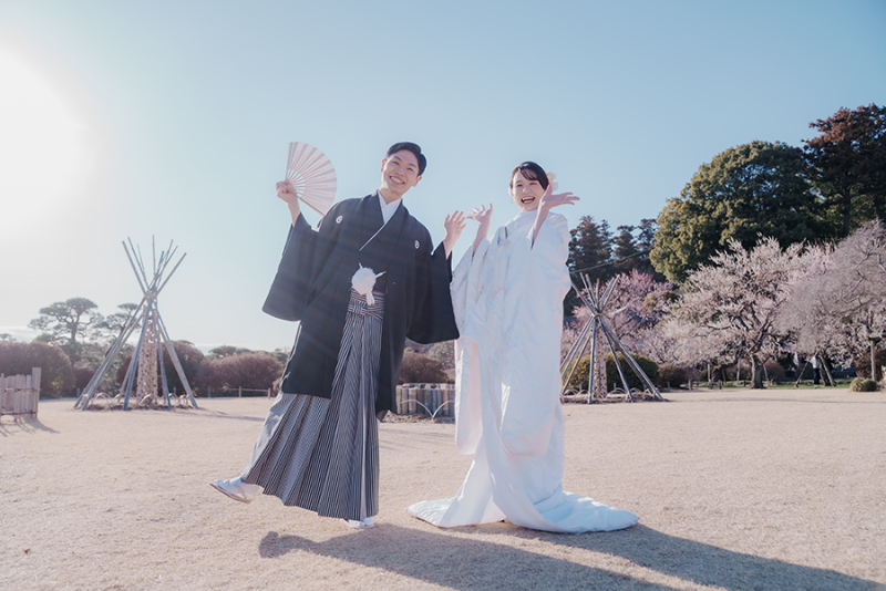 偕楽園にて