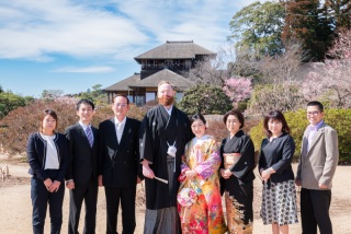(2月)＊偕楽園＊梅香るロケーション撮影1着＊色打掛　ご家族様も一緒に♪