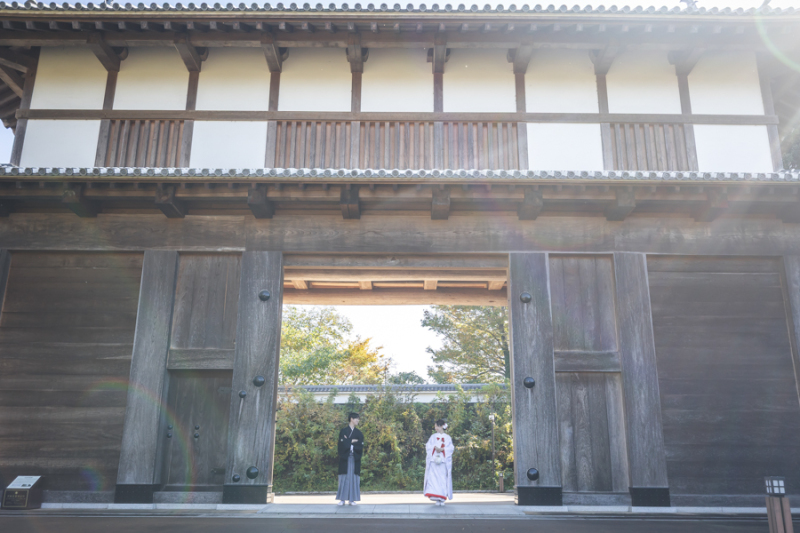 11月＊偕楽園・弘道館ロケーション撮影＊快晴！-色打掛/白無垢♪