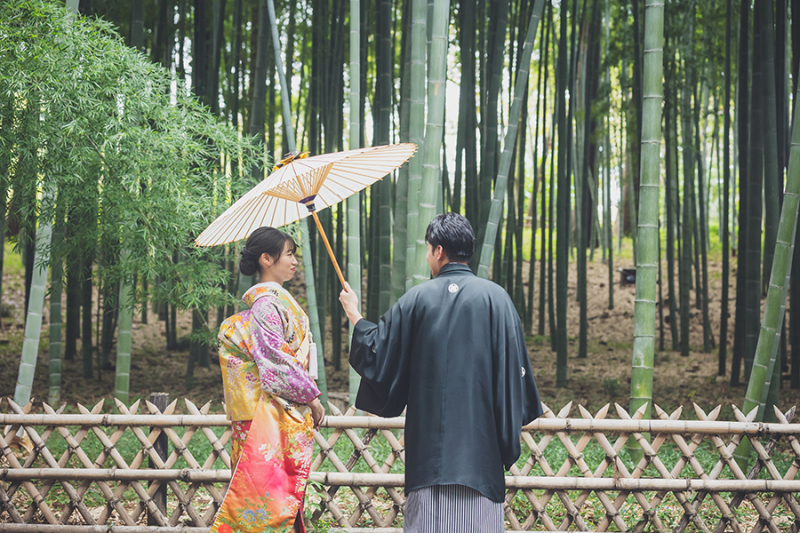 偕楽園竹林にて
