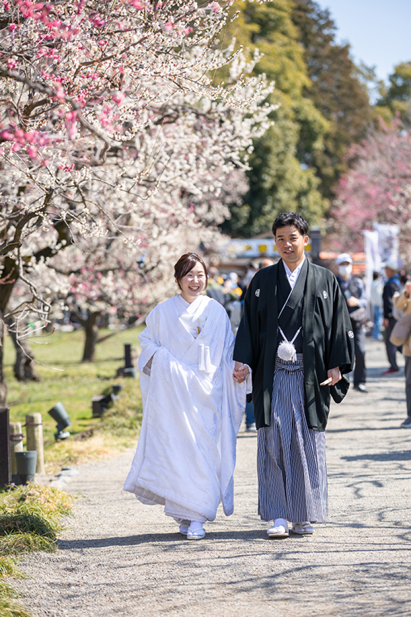 偕楽園梅林にて
