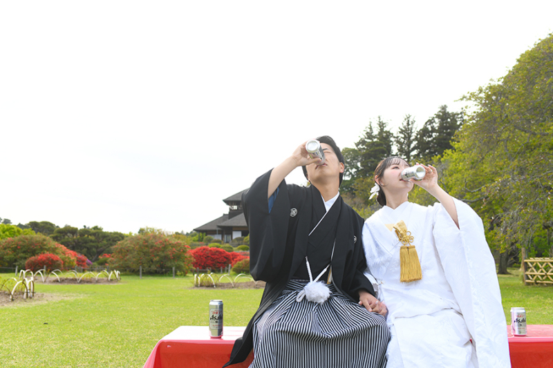 偕楽園にて