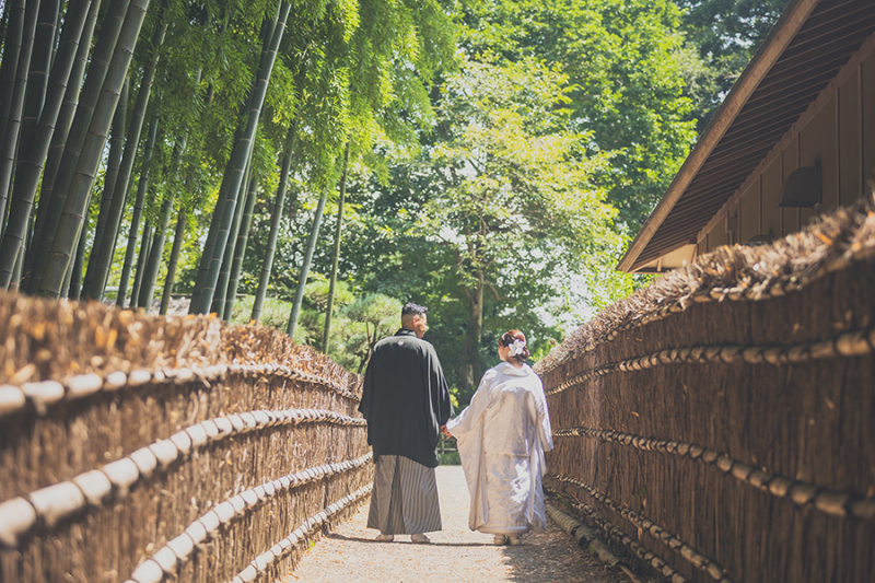 偕楽園竹林にて