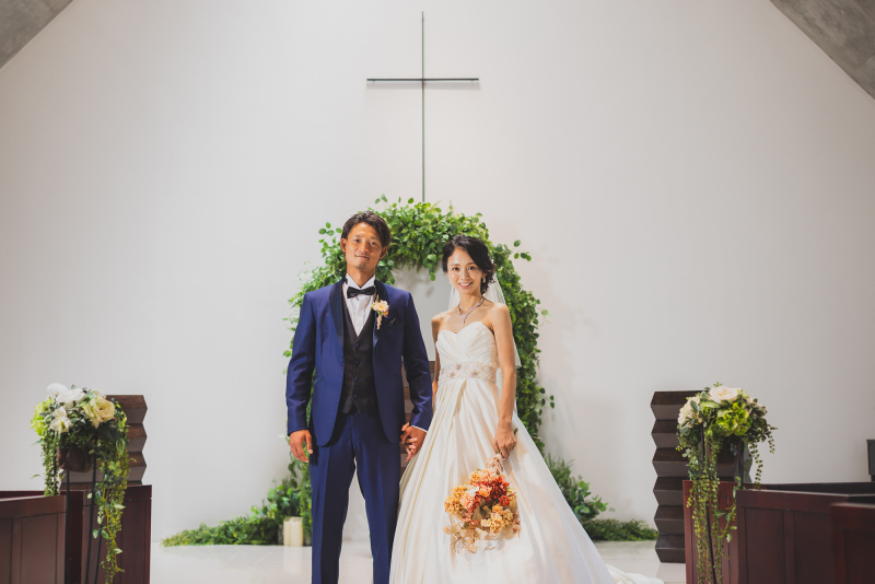 8月＊洋装チャペル・ガーデンロケーション撮影＊晴れ-ウェディングドレス