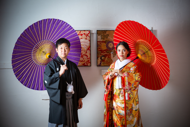 番傘でかっこよく