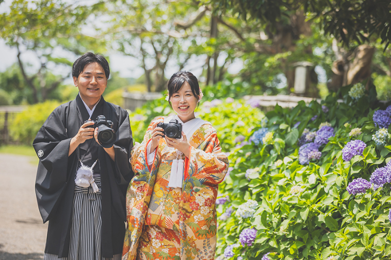 偕楽園紫陽花にて