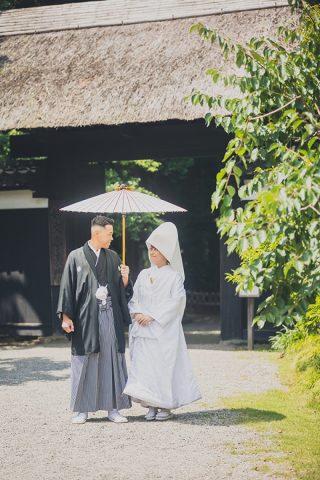 7月＊偕楽園＊快晴！-白無垢♪