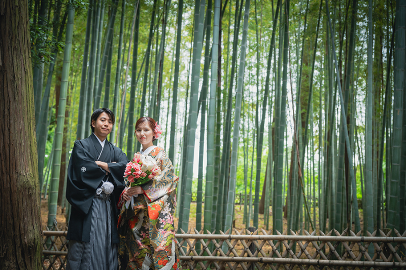 偕楽園竹林にて