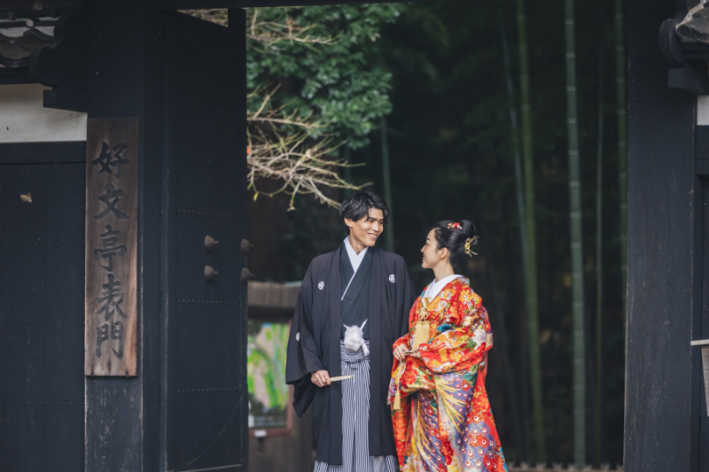 偕楽園表門にて