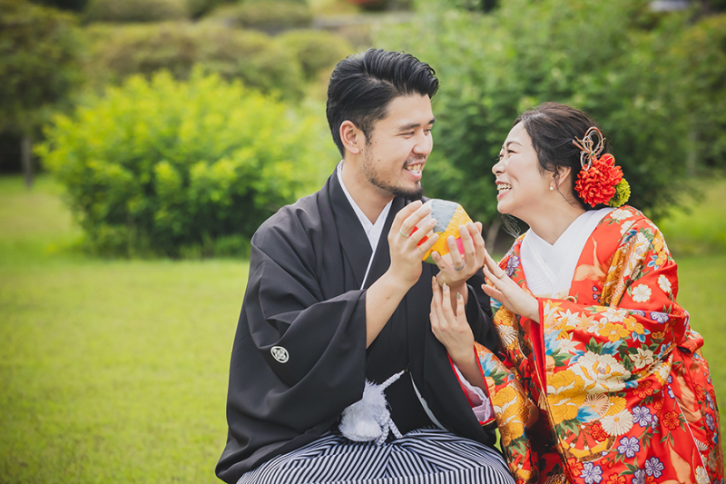 偕楽園見晴らし広場にて