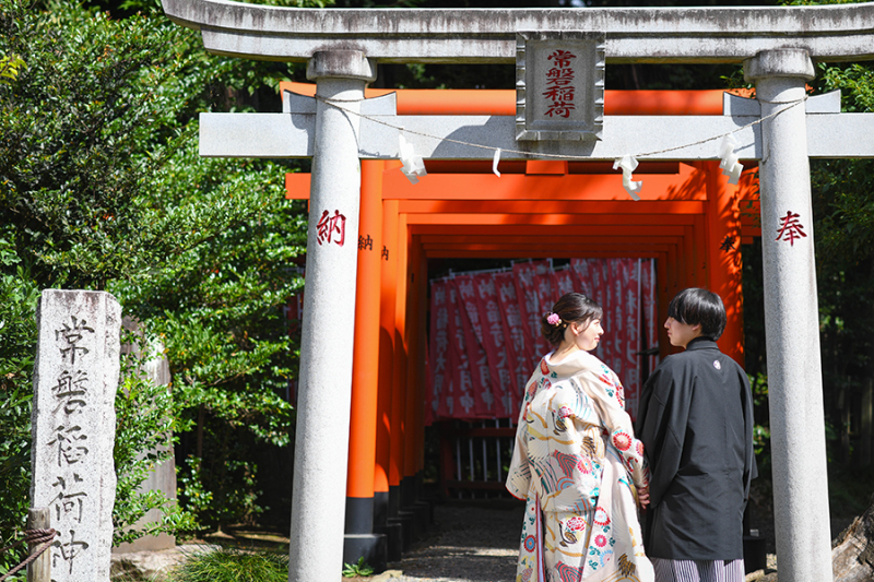常磐神社にて
