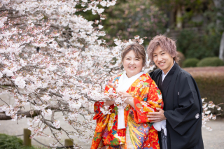 (4月)＊偕楽園＊和装ロケーション色打掛＊