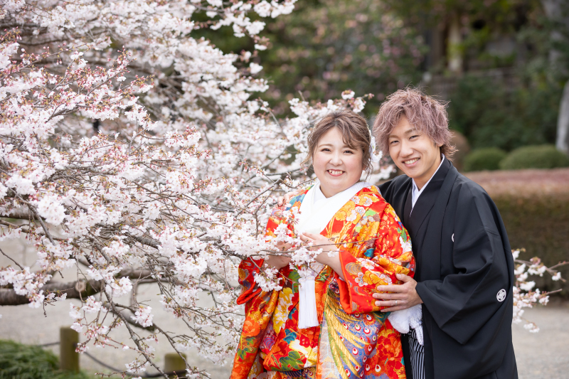 (4月)＊偕楽園＊和装ロケーション色打掛＊