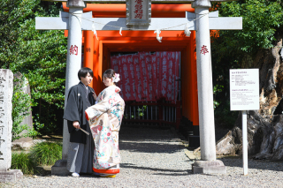 10月＊常磐神社＊快晴-色打掛♪