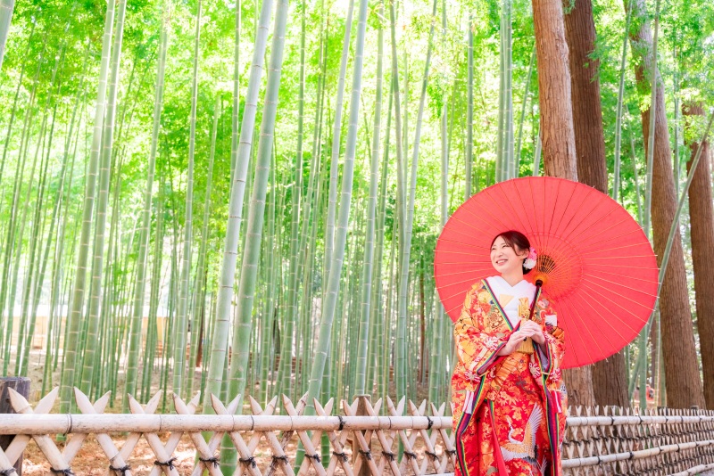 孟宗竹林にて...