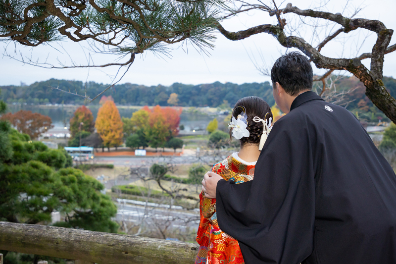 千波公園の紅葉