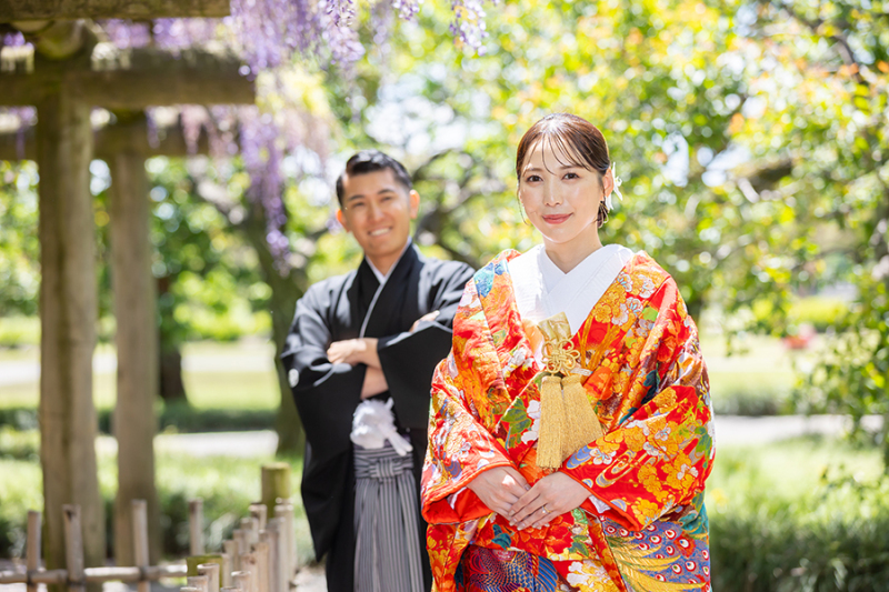 偕楽園藤の花にて