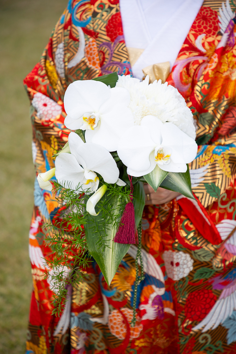 お持ち込みのブーケ