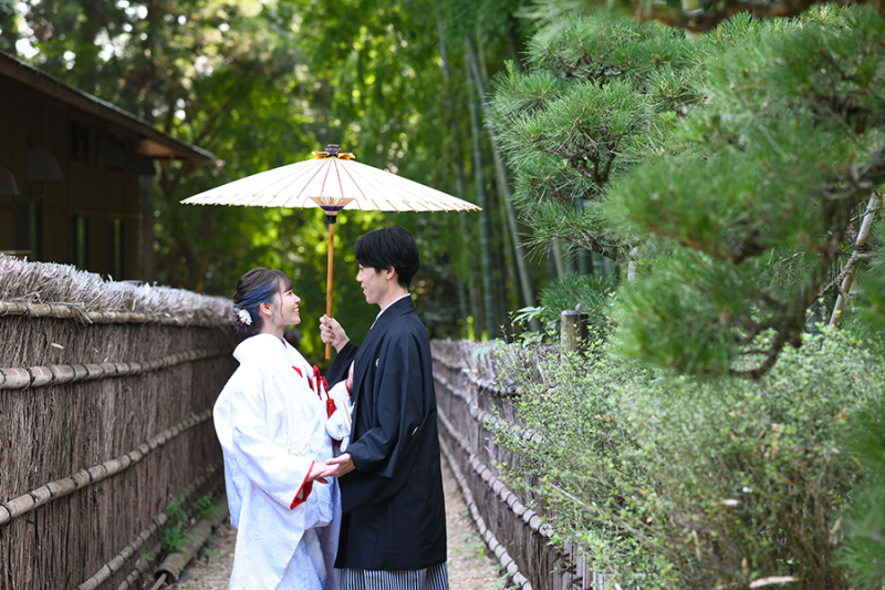 偕楽園竹林にて