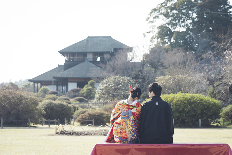 偕楽園にて