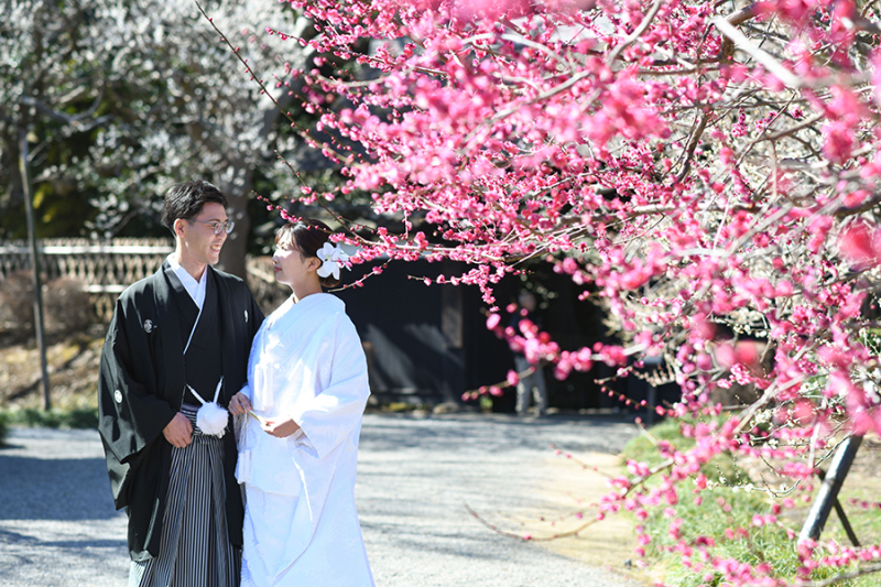 偕楽園表門にて