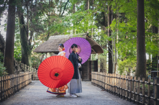 11月＊偕楽園＆歴史館＊-色打掛＊快晴♪
