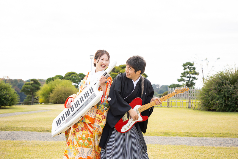 偕楽園見晴らし広場にて