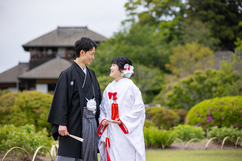 偕楽園見晴らし広場にて