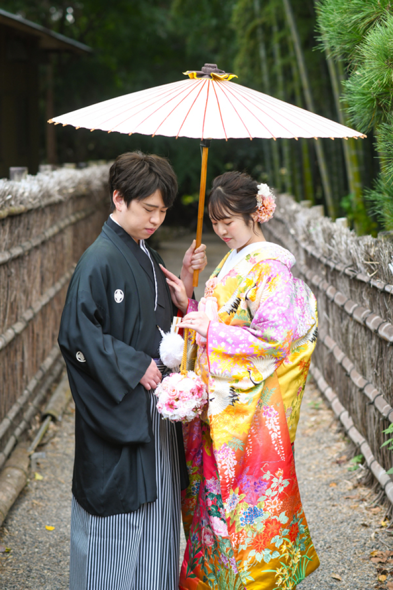 偕楽園竹林にて