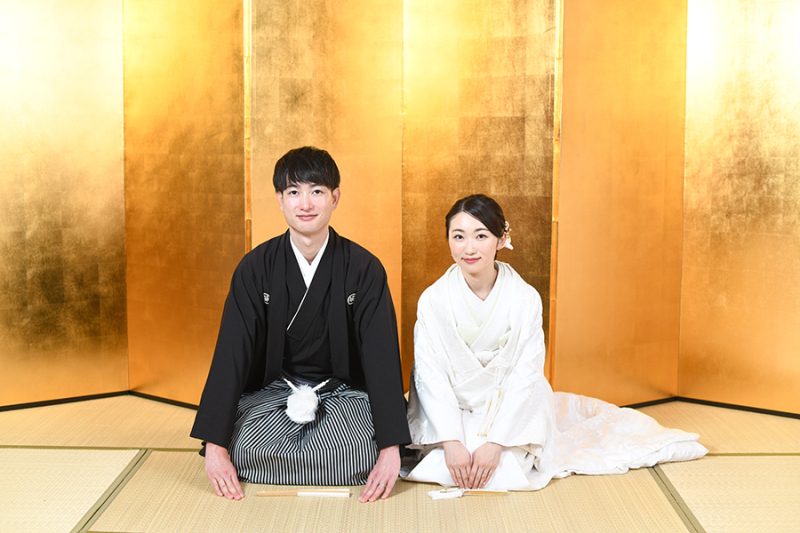 スタジオ背景:金屏風