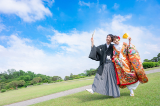 (5月)＊偕楽園＊新緑ロケーション＋スタジオ撮影＊白無垢/色打掛＊晴天