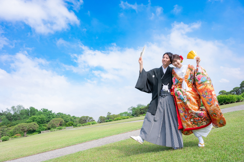 (5月)＊偕楽園＊新緑ロケーション＋スタジオ撮影＊白無垢/色打掛＊晴天