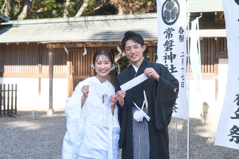常磐神社にて