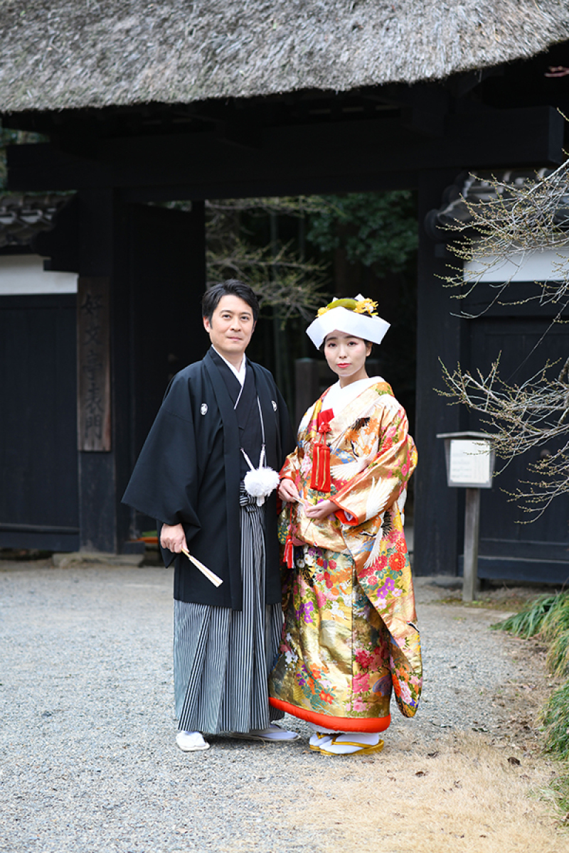 偕楽園表門にて