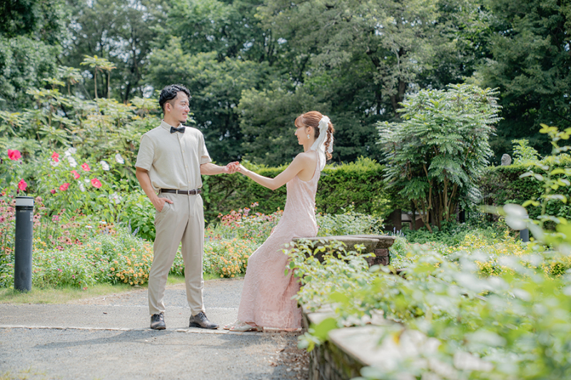 七ツ洞公園秘密の花苑にて