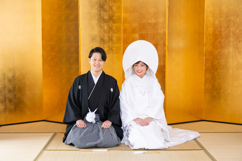 スタジオ背景：金屏風