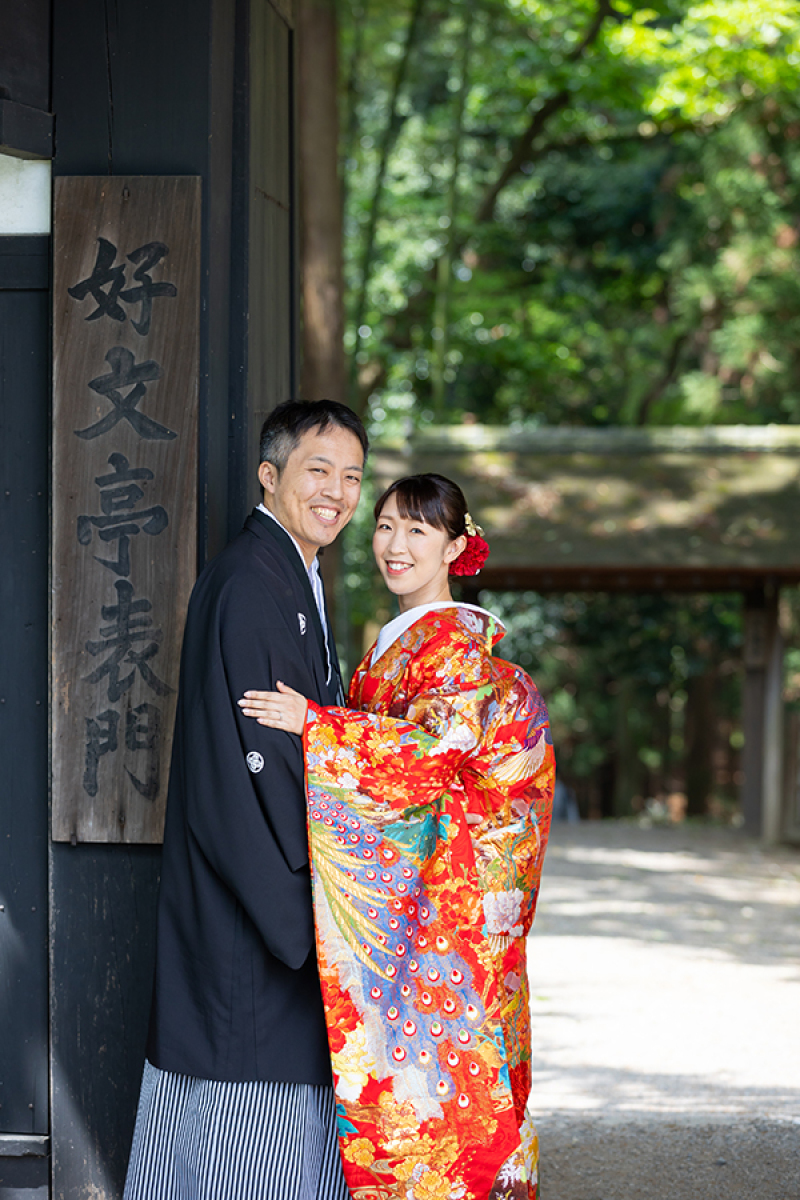 偕楽園表門にて