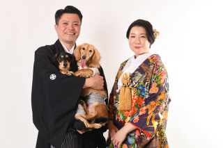 12月和装スタジオプラン＊白無垢＆色打掛＊ワンちゃんと一緒に♡