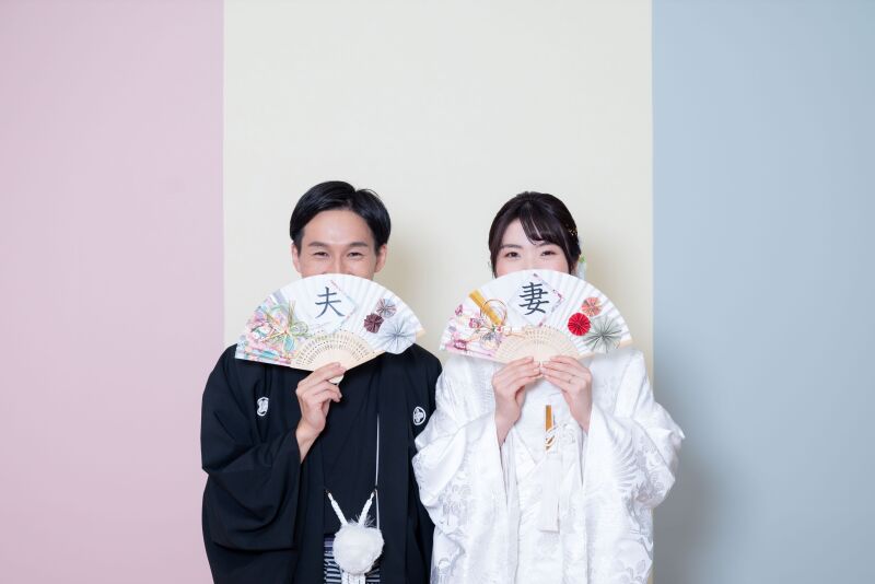 2着目はスタジオに戻り白無垢で