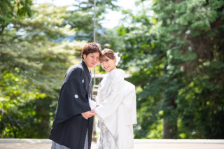 9月＊偕楽園でロケーション撮影＊快晴！-白無垢♪